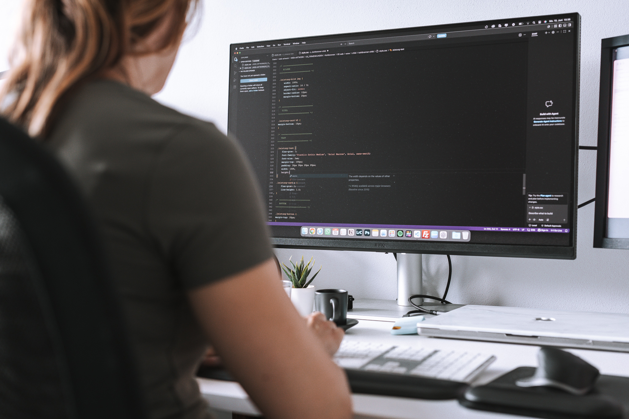 Umsetzung eines Webdesign-Projekts bei Creova